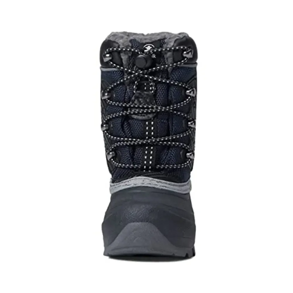 Kamik Kids Luke Snow Boots US 2 EU 33.5 Navy Waterproof NIB